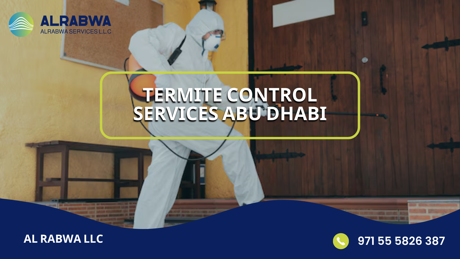 Inspection for signs of termite activity in a property in Abu Dhabi