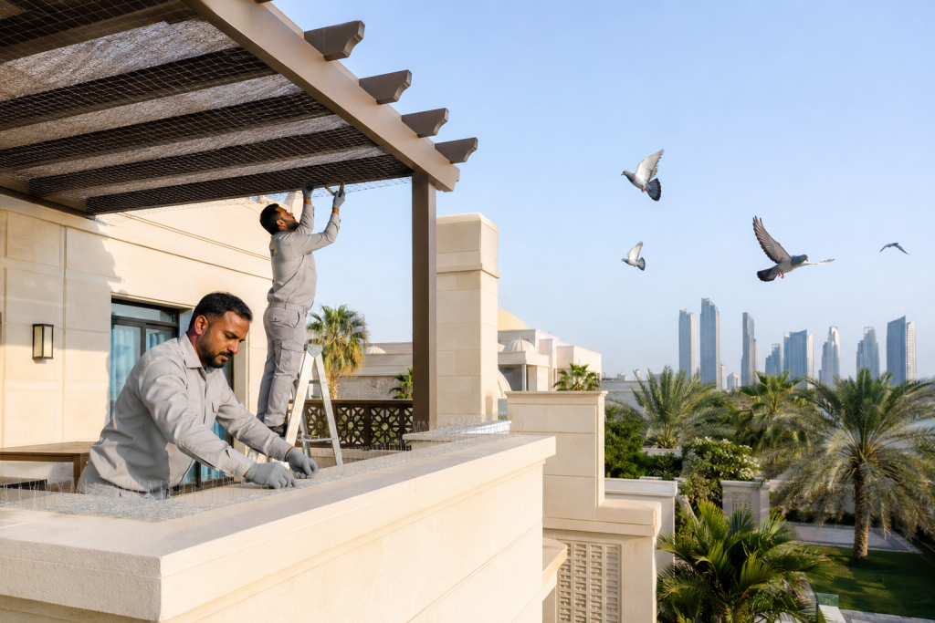 طرد الحمام من البيوت
